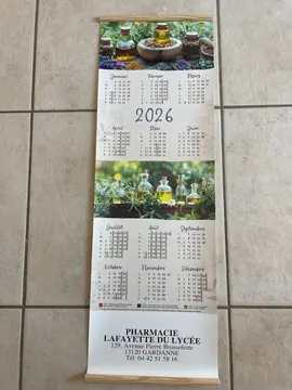 calendrier 2026