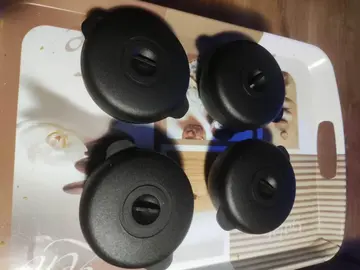 lot de 4 mini cocottes noires pvc alimentaire
