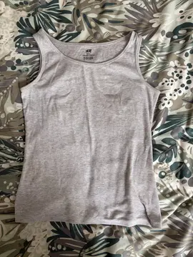 débardeur coton gris