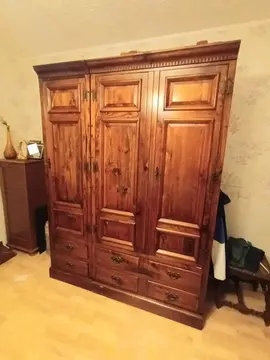 lit 2 personnes avec armoire