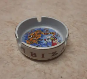 petit Cendrier en porcelaine IBIZA