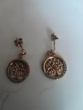 Boucles d'oreilles en plaqué or.