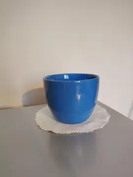 RÉSERVÉ - Cache-pot bleu