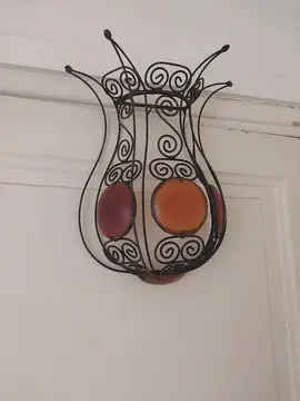 Applique murale ou objet de décoration en fer forgé