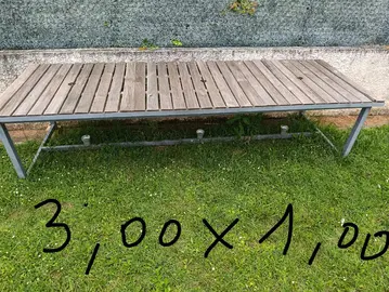 table + banc extérieur