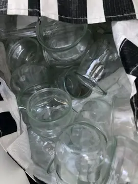 lot pots en verre
