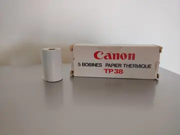 Bobines papier thermique Canon TP38