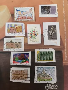 Lot de 10 timbres oblitérés France