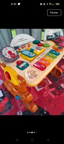 Table d'éveil bébé