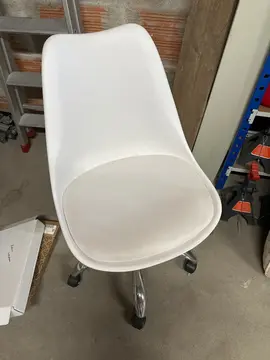 chaise bureau blanche