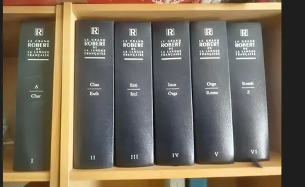 Dictionnaire Le Grand Robert de l'Académie Française - 6 volumes