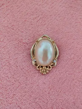 RÉSERVÉ - Broche fantaisie pour foulard perle synthétique