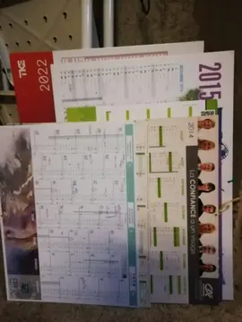 calendriers rigides pour bricolage