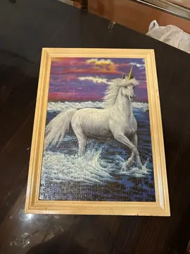 puzzle licorne en cadre