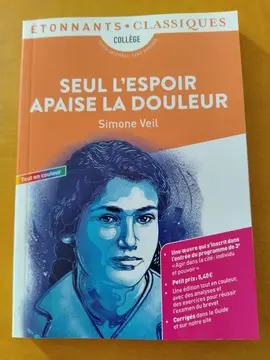 Simone Veil Seul l'espoir apaisé la douleur