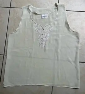 haut fluide beige taille M