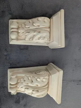 2 bougeoirs en terre cuite