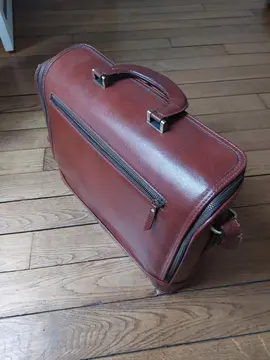 Sacoche en cuir (à réparer !)
