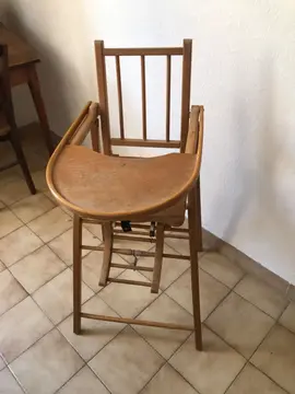 chaise haute bois