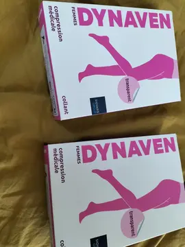 2 collants de compression beige