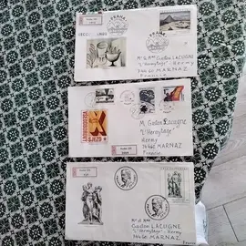 donne 3 enveloppe timbrée 1lot 1envoie