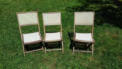 Chaises extérieures pliantes
