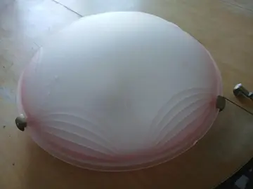 Plafonnier lustre rose