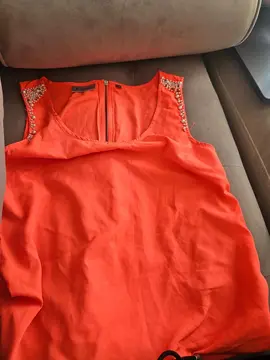 haut orange kiabi t42