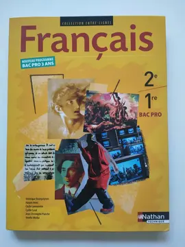 livre scolaire français bac pro