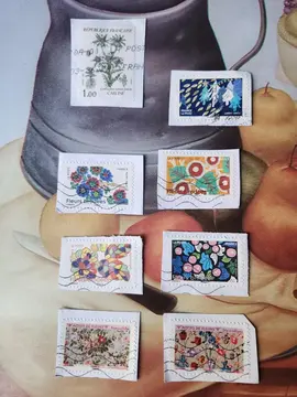 Lot de timbres oblitérés