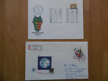 Enveloppes Premier Jour LOT de 2 Tchécoslovaquie et Hongrie