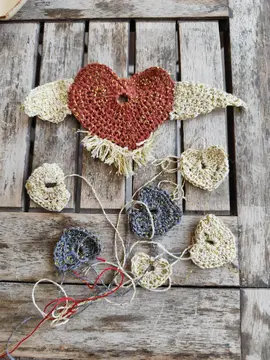 coeurs au crochet