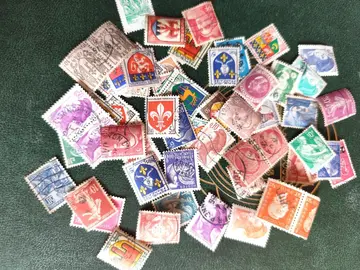 gros lot unique timbres Français 14/06