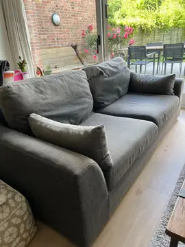 Canapé convertible gris