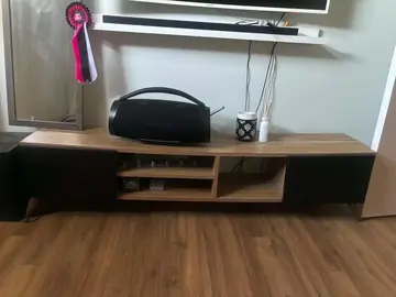 Meuble TV bois/noir