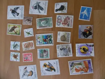 Timbres OISEAUX LOT 3
