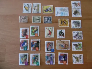 Timbres OISEAUX LOT 4
