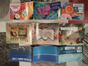 3 carnets de timbres vides