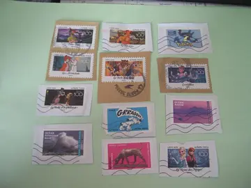 Lot de timbres oblitérés en très bon état
