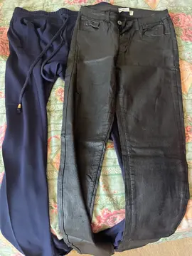 2 pantalons taille 36 et 40 élastiques
