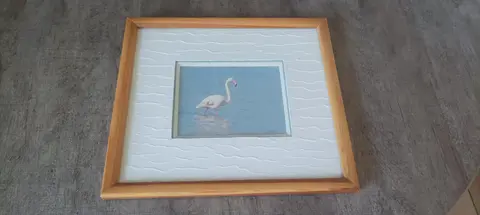 Cadre photo flamant rose