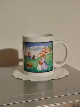 Tasse décor lapins