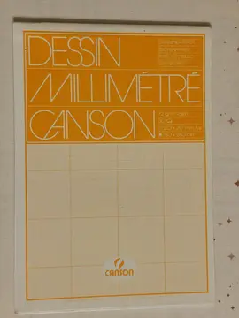 Bloc papier Canson millimétré + 3 calques