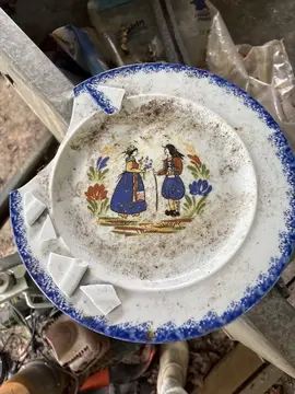 assiette bretonne pour mosaïque grande taille