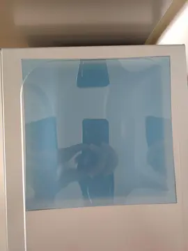 Assiette en verre transparent bleu