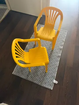 chaise en plastique de jardin enfants