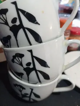 3 Grande tasses motif chinois