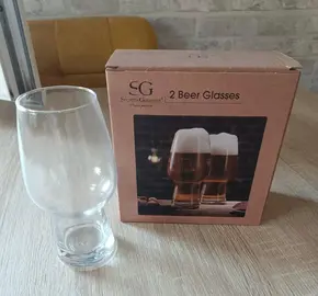 Lot de 2 verres à bière