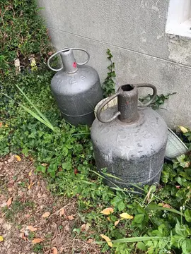 bouteilles gaz vides