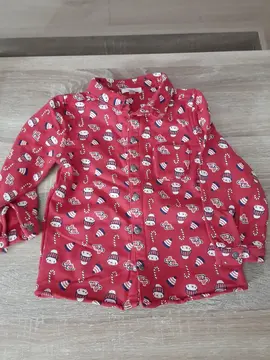 chemise rouge 3 ans